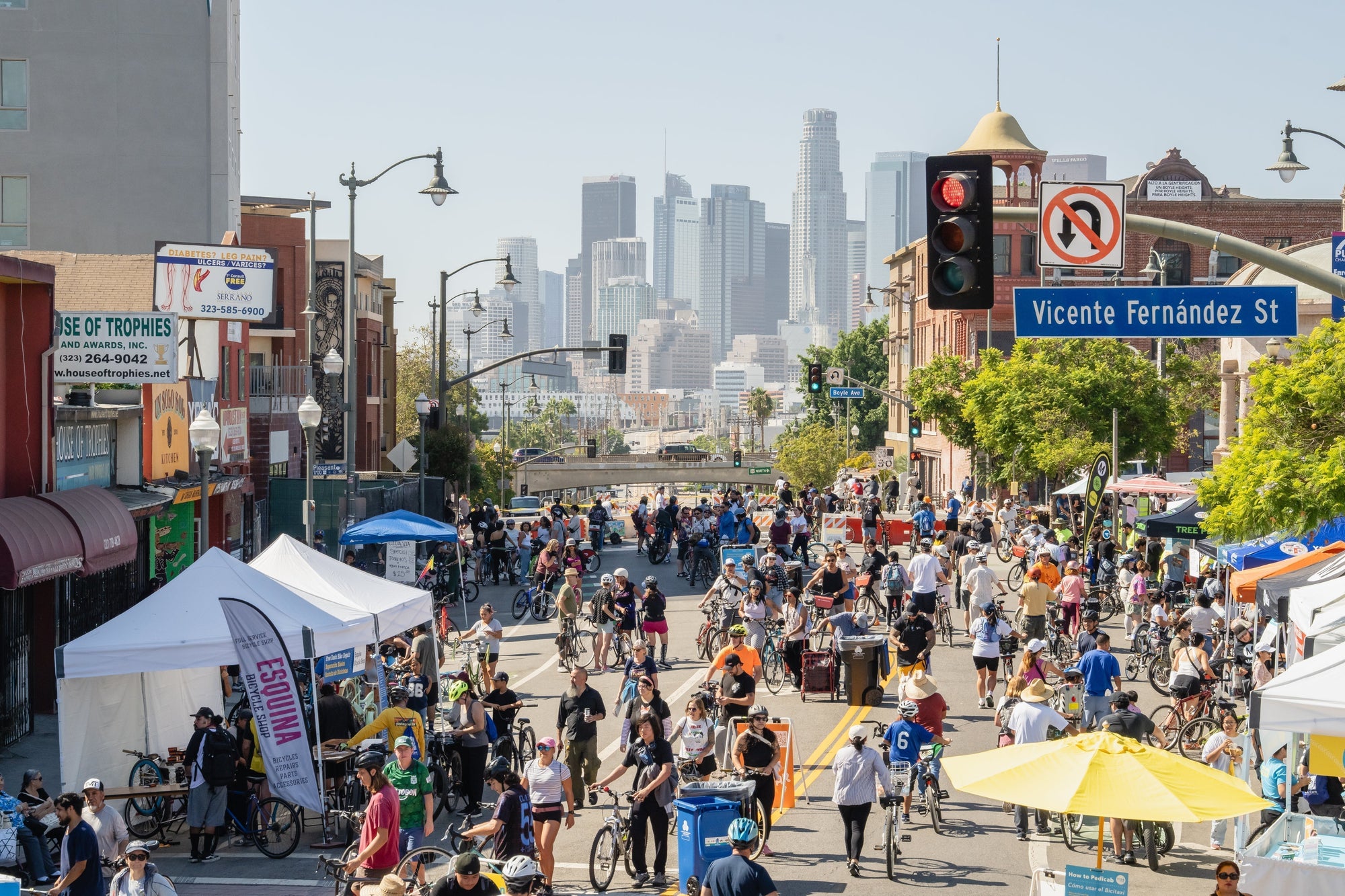 CicLAvia event in downtown LA